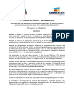 Proyecto de Ley para Flexibilizar El Porte de Armas en Colombia