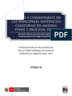 Libro - Análisis y Comentarios de Las Principales Sentencias Casatorias en Materia Penal y Procesal Penal - Tomo II PDF