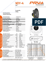 6MB250-NDY-4: Professional Mid Bass Driver