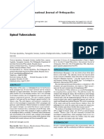 International Journal of Orthopaedics Spinal Tuberculosis