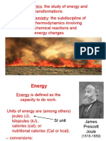 Thermochemistry and Thermodynamics