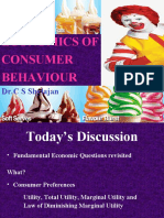 Economics of Consumer Behaviour: DR.C S Shylajan