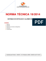 NT-19-2014 - Sistemas de Detecção e Alarme de Incêndio