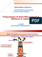 Preparedness of Steel Mills To Improve Efficiency in Logistics