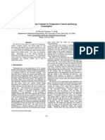 Effect of Thermostat Time Constant On Temperature Control and Energy Consumption