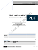 Wing Load Calculation: (Example Document For LSA Applicants - v1 of 08.03.16)