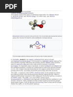 Alcohol: This Article Is About The Class of Chemical Compounds. For Found In, See - For Other Uses, See