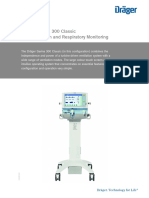 Dräger Savina 300 Classic ICU Ventilation and Respiratory Monitoring