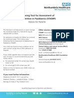 Screening Tool For Assessment of Malnutrition in Paediatrics STAMP