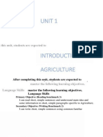 Introduction To Agriculture