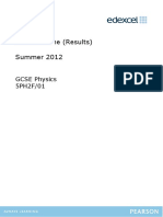 Mark Scheme (Results) Summer 2012: GCSE Physics 5PH2F/01