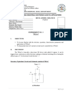 Ecen 3364-Industrial Electronics and PLC Applications: Triac