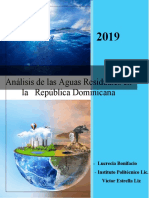 Análisis de Las Aguas Residuales en La República Dominicana