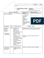 4 TH Grade Lesson Plan