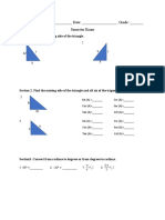 Precalculus Semester 1 Exam