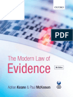 Adrian Keane, Paul McKeown-The Modern Law of Evidence-Oxford University Press (2012)