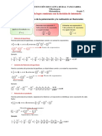 Guía Propiedades de La Potenciación y Radicación