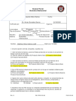 Examen Parcial 1 Economía Internacional