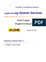 Operating System Services: CSE325 Principles of Operating Systems