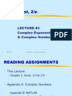 DSP-First, 2/e: Lecture #3 Complex Exponentials & Complex Numbers