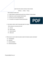 Carbonates (Multiple Choice) QP