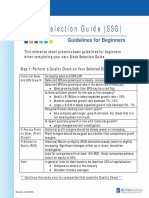 Stock Selection Guide (SSG) : Guidelines For Beginners