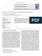 Evolution of Antibiotic Resistance at Non-Lethal Drug Concentrations