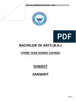 Bachelor of Arts (B.A.) : (Three Year Degree Course)