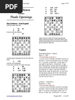 Slav Vs Flank Openings