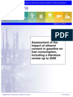 Assessment of The Impact of Ethanol Content in Gasoline On Fuel Consumption, Including A Literature Review Up To 2006