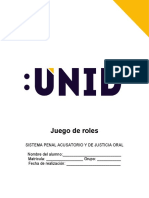 3 Juego de Roles Sistema Penal Acusatorio y de Justicia Oral