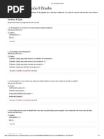 Prueba: Jfo Sección 8 Prueba: Section 8 Quiz