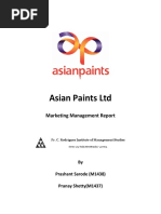 Asian Paints Marketing Management Report