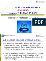 Mech 221 Fluid Mechanics Chapter 9: FLOWS IN PIPE: (Fall 06/07)