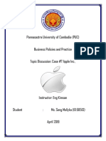 Case 7 Apple Inc Final Report - Seng Mollyka - ID - 58513