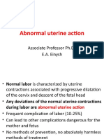 Abnormal Uterine Action