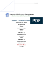 Stamford University Bangladesh: Assignment