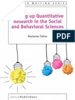 (Teaching Writing) Marianne Fallon (Auth.) - Writing Up Quantitative Research in The Social and Behavioral Sciences (2016, SensePublishers)