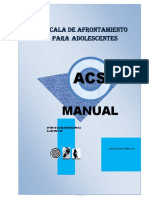 Manual de Escala de Afrontamiento para Adolescentes 2015