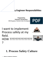 Process Safety Engineer Responsibilities