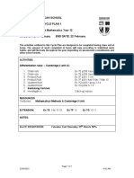 Burgmann Anglican School Senior School Cycle Plan 1 SUBJECT: Specialist Mathematics Year 12 ISSUE DATE: 3 February END DATE: 22 February