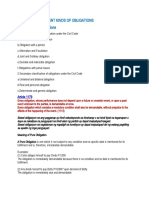 Chapter 3: Different Kinds of Obligations Classification of Obligations