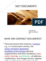 Contract Documents: Presented by Hiba Tul Shakoor AP