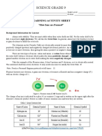 Science Grade 9: Learning Activity Sheet