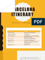 Barcelona Itinerary Phone