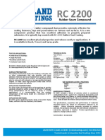 Rubber Seam Compound: RC 2200 Is A Unique Rubber Compound That Provides Extremely Effective For