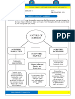 Nature of Science: Directions: Make A Concept Map Showing The Connection of All The Important Concepts Integrated in