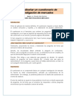 Como Disenar Un Cuestionario de Investigacion de Mercados