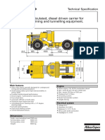 Atlas Copco: DC 15C A Heavy-Duty Articulated, Diesel Driven Carrier For Medium Sized Mining and Tunnelling Equipment