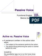 Active Vs Passive Voice